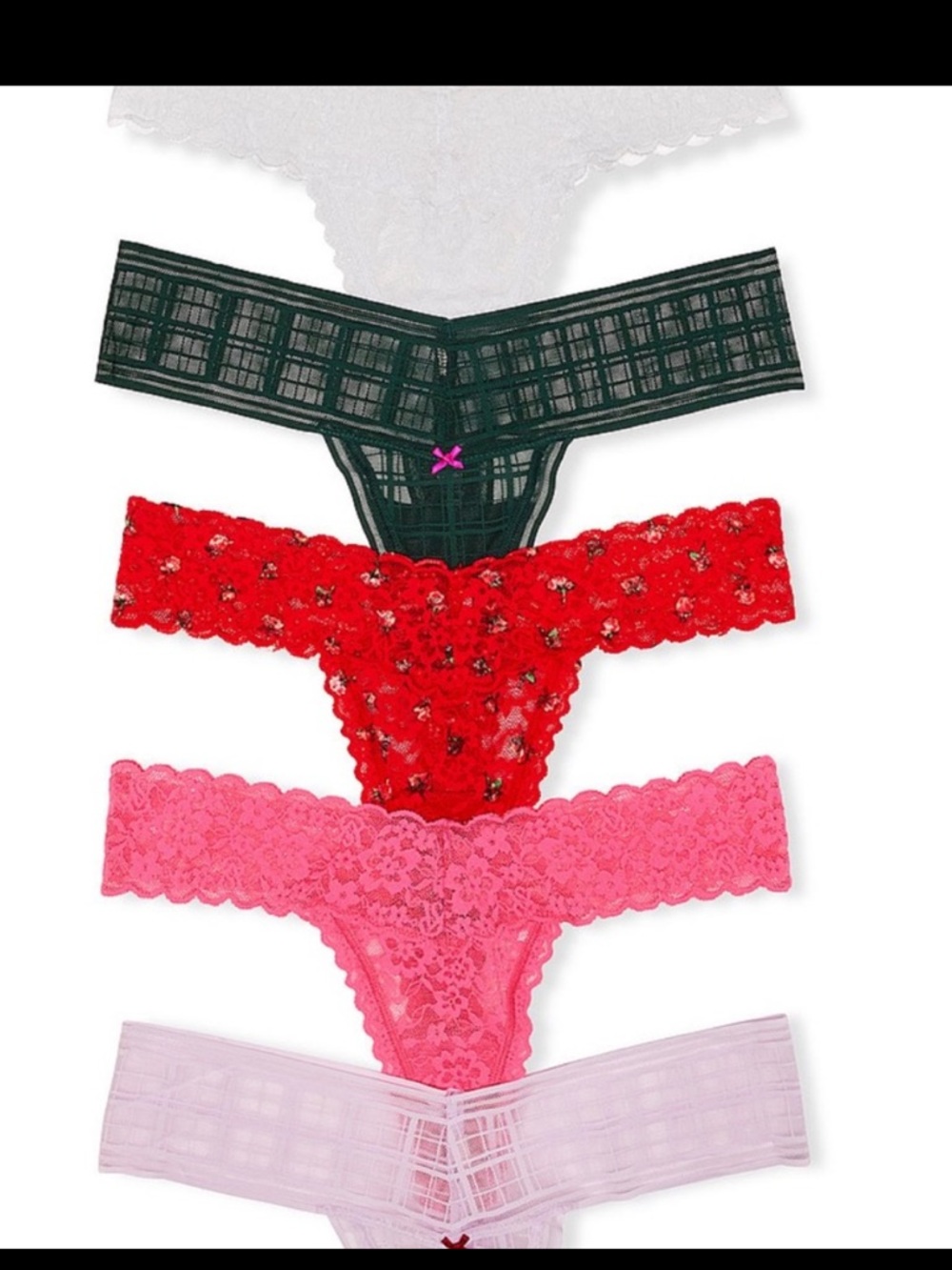 NEW in Sealed Package 
Victoria’s Secret Signature 5 Pairs Thongs - 
 Sz.L
$18